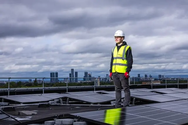 Solar commercial roof